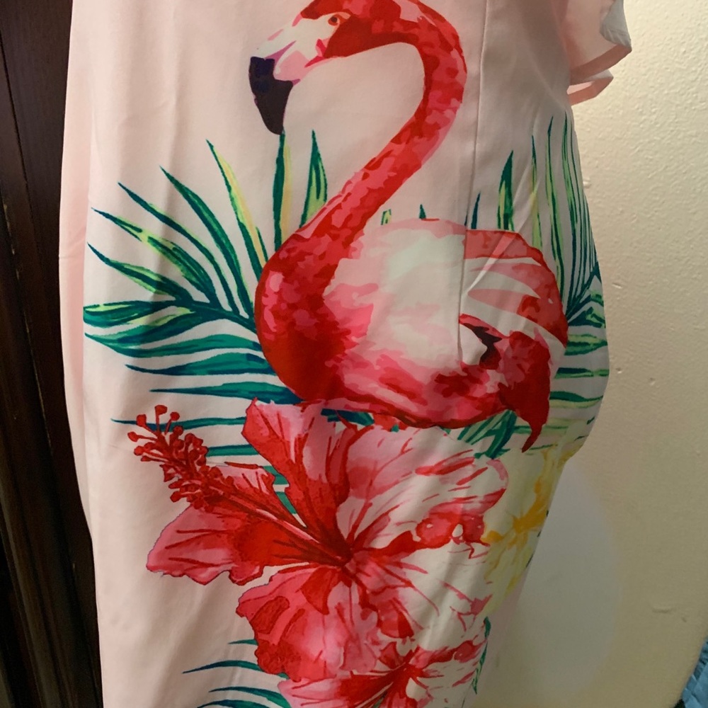 Flamingo 🦩 One Shoulder dress